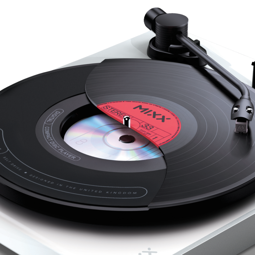 Analog Plus Vinyl Record and CD Player