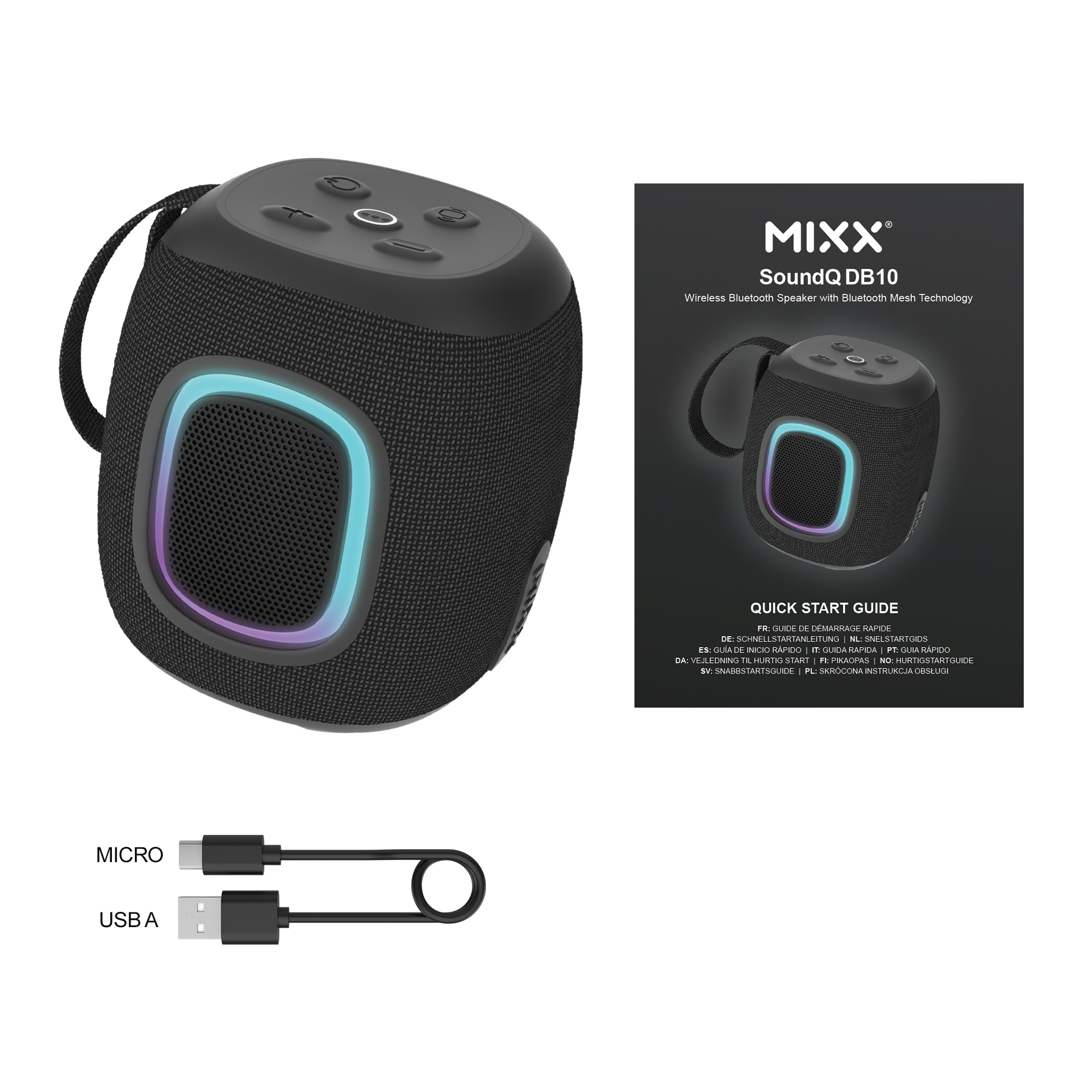 Mixx SoundQ DB10 Portable Speaker