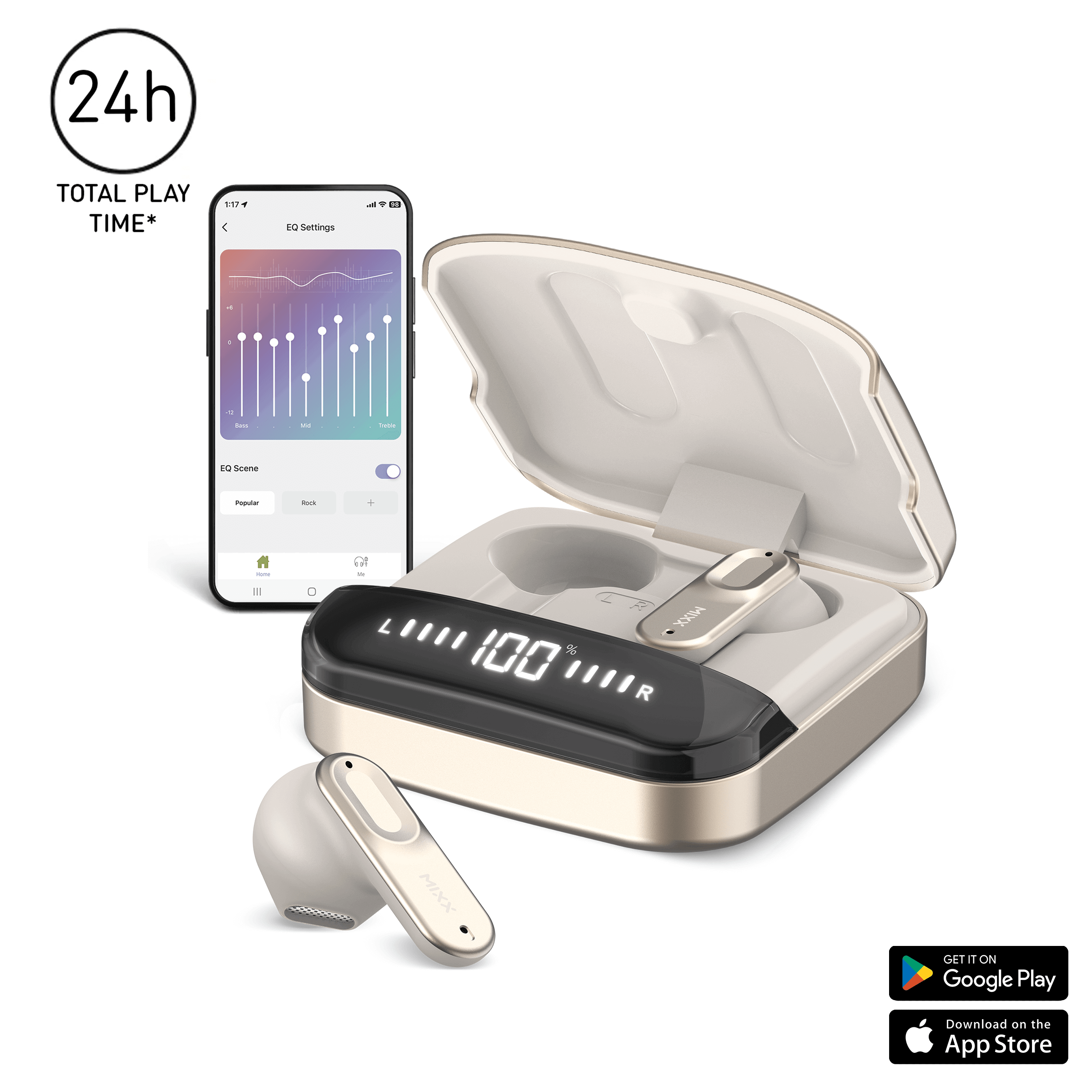 MIXX STREAMBUDS ULTRA HYBRID TRUE WIRELESS EARBUDS