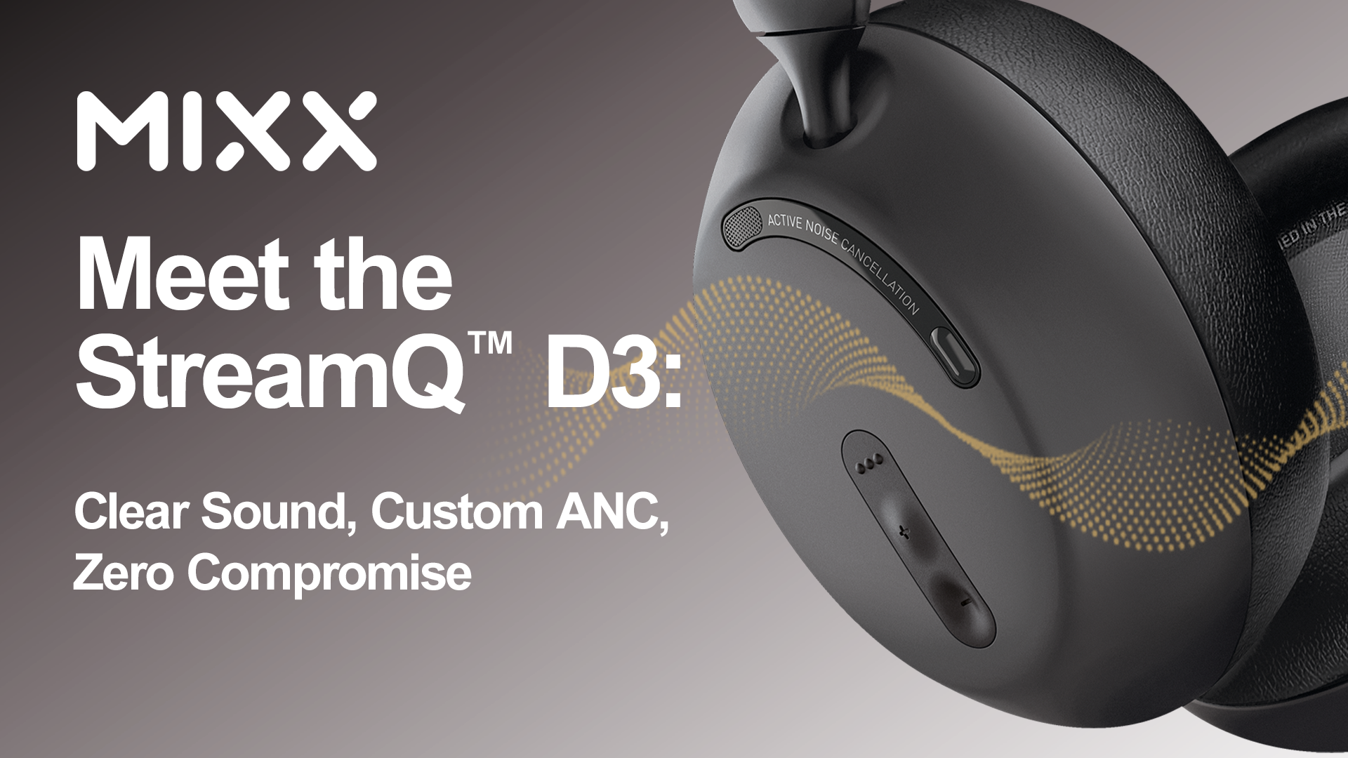 Meet the StreamQ D3: Clear Sound, Custom ANC, Zero Compromise
