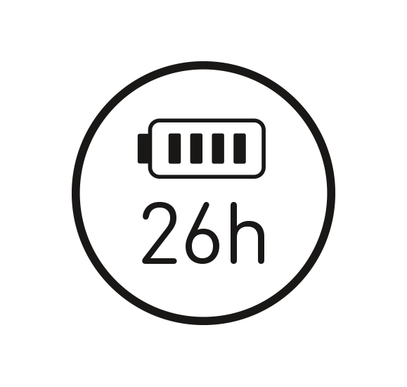 26 hour battery life icon