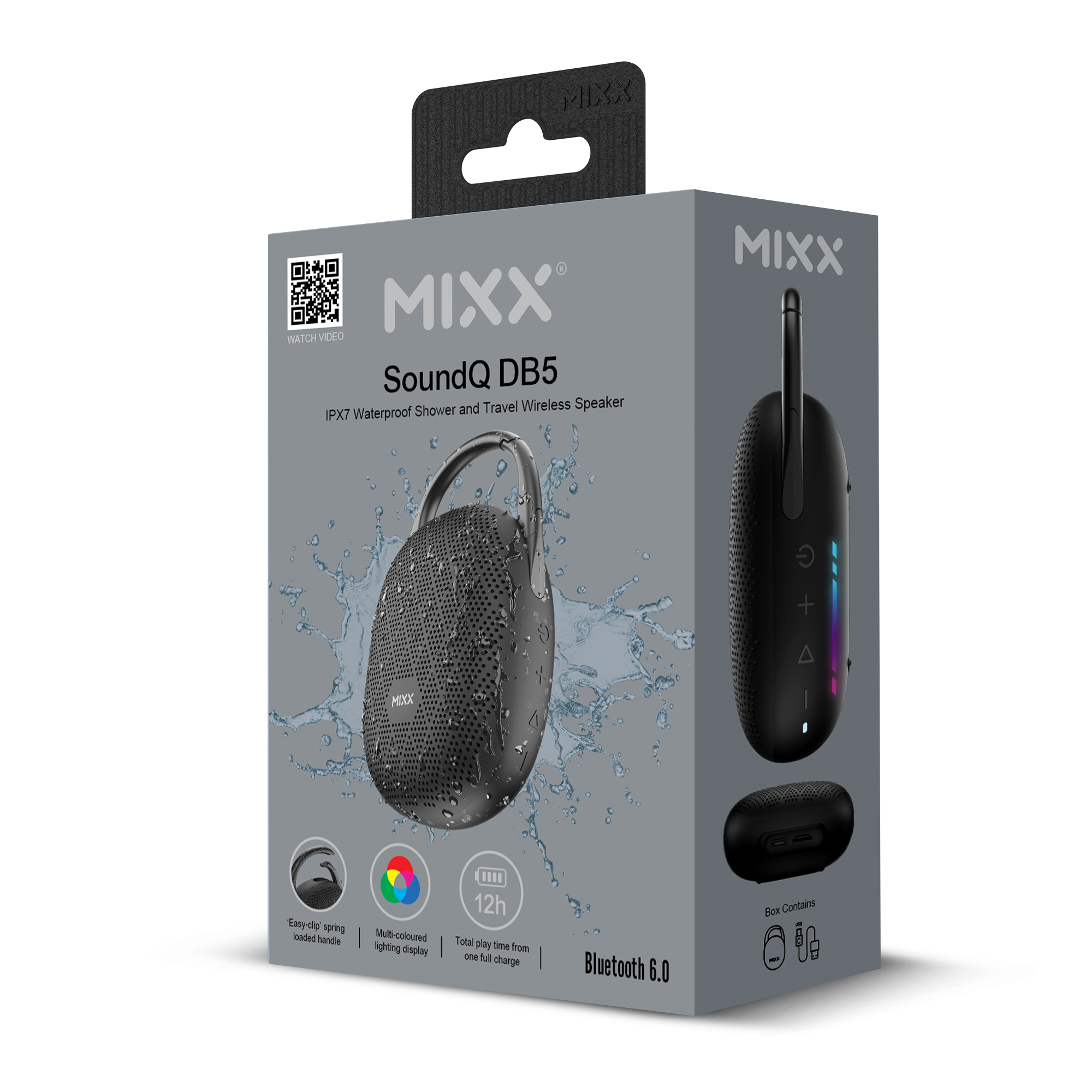Mixx SoundQ DB5 Waterproof Shower and Travel Speaker