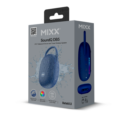 Mixx SoundQ DB5 Waterproof Shower and Travel Speaker