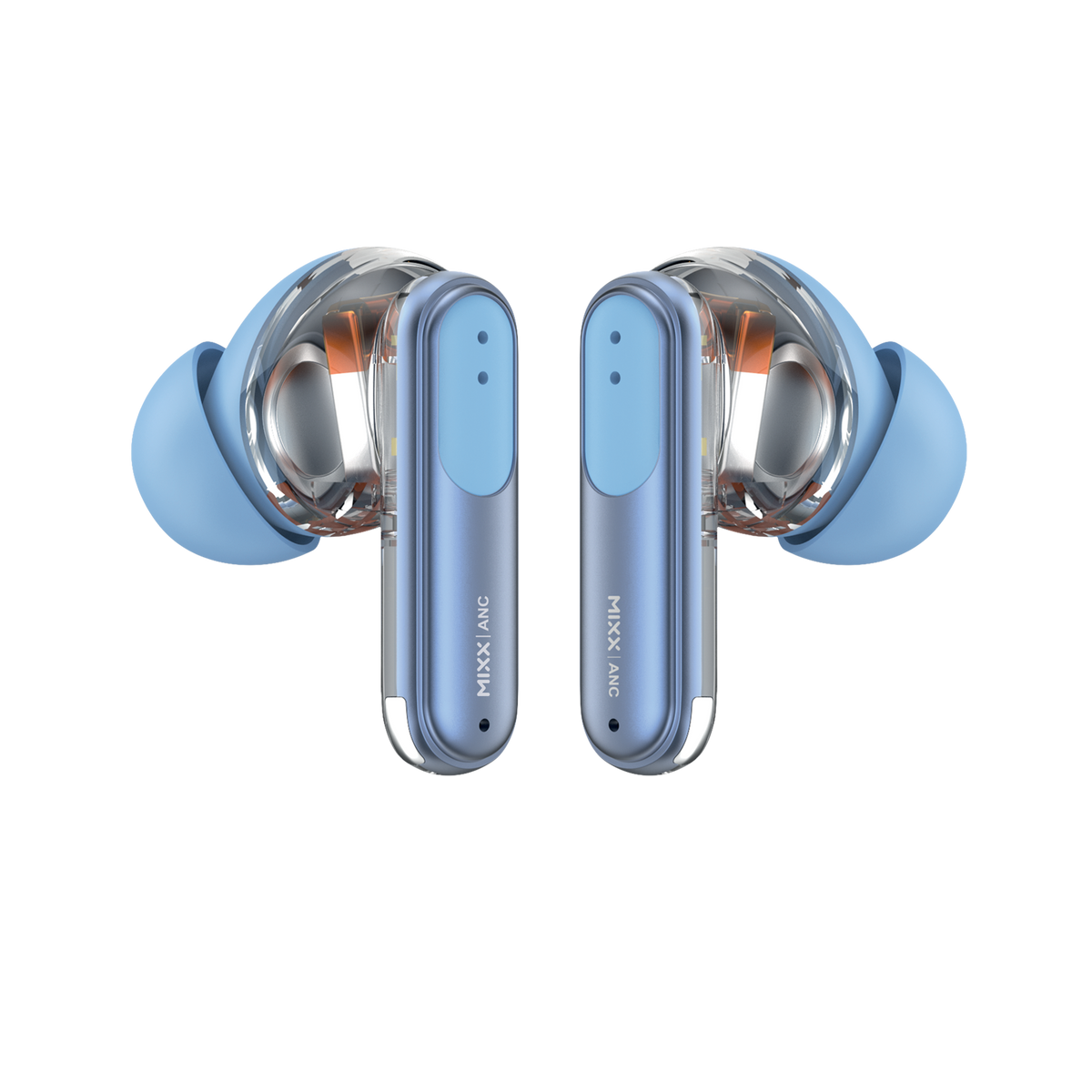 Mixx StreamBuds Switch Clear ANC Noise Cancelling Wireless Earbuds
