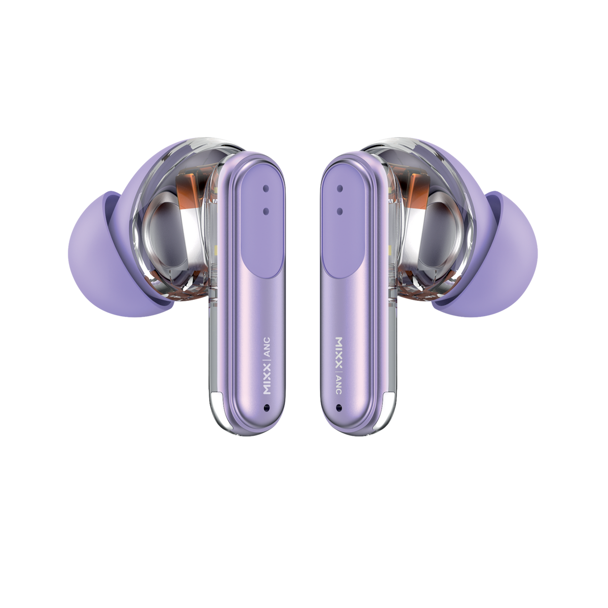 Mixx StreamBuds Switch Clear ANC Noise Cancelling Wireless Earbuds
