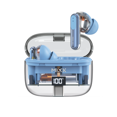 Mixx StreamBuds Switch Clear ANC Noise Cancelling Wireless Earbuds