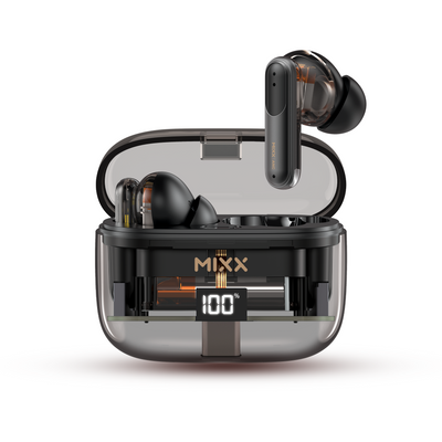 Mixx StreamBuds Switch Clear ANC Noise Cancelling Wireless Earbuds