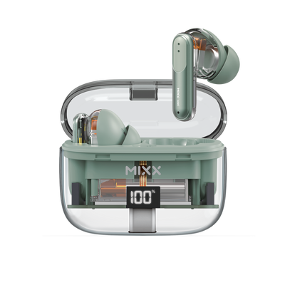 Mixx StreamBuds Switch Clear ANC Noise Cancelling Wireless Earbuds