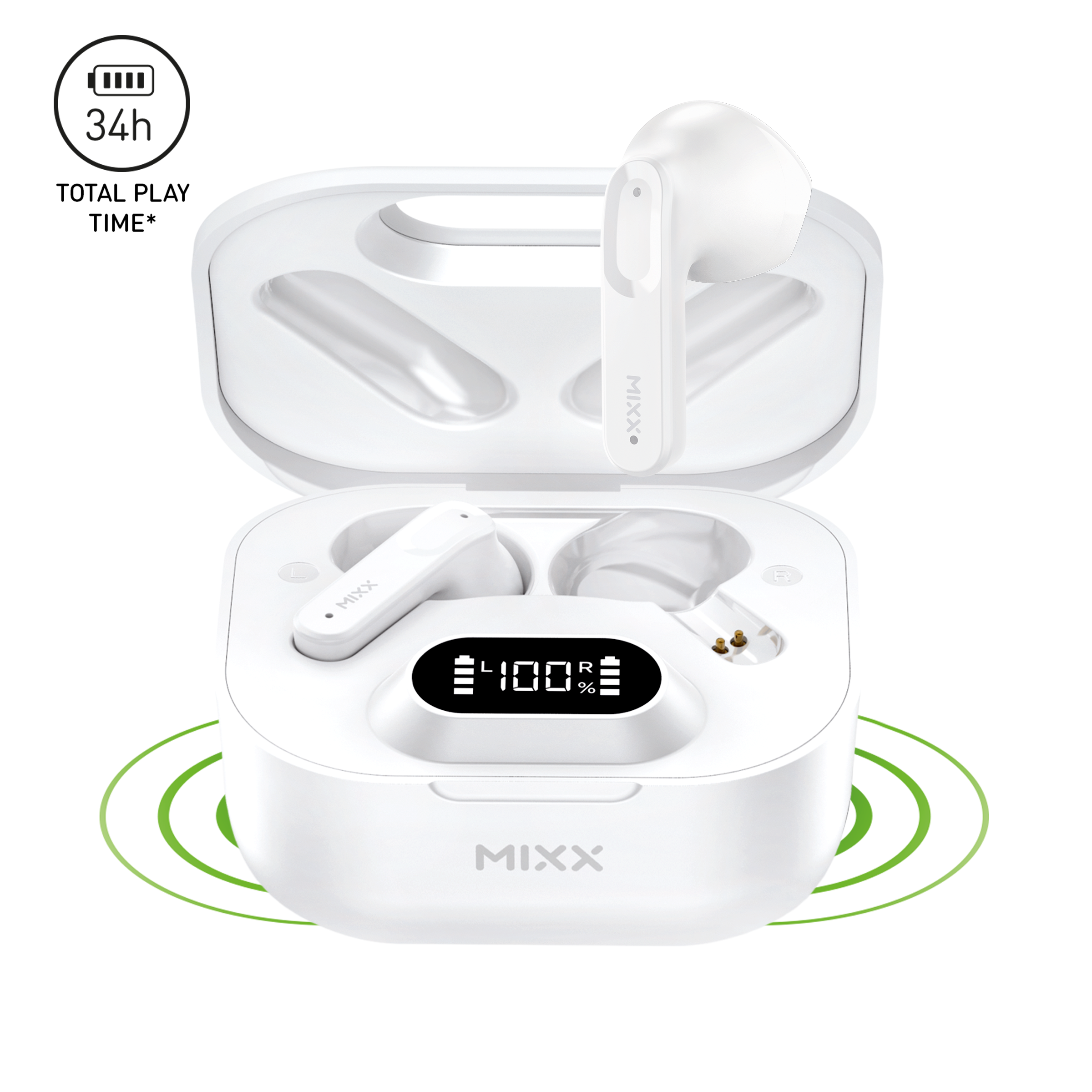 MIXX STREAMBUDS HYBRID CHARGE WIRELESS EARBUDS Mixx Audio