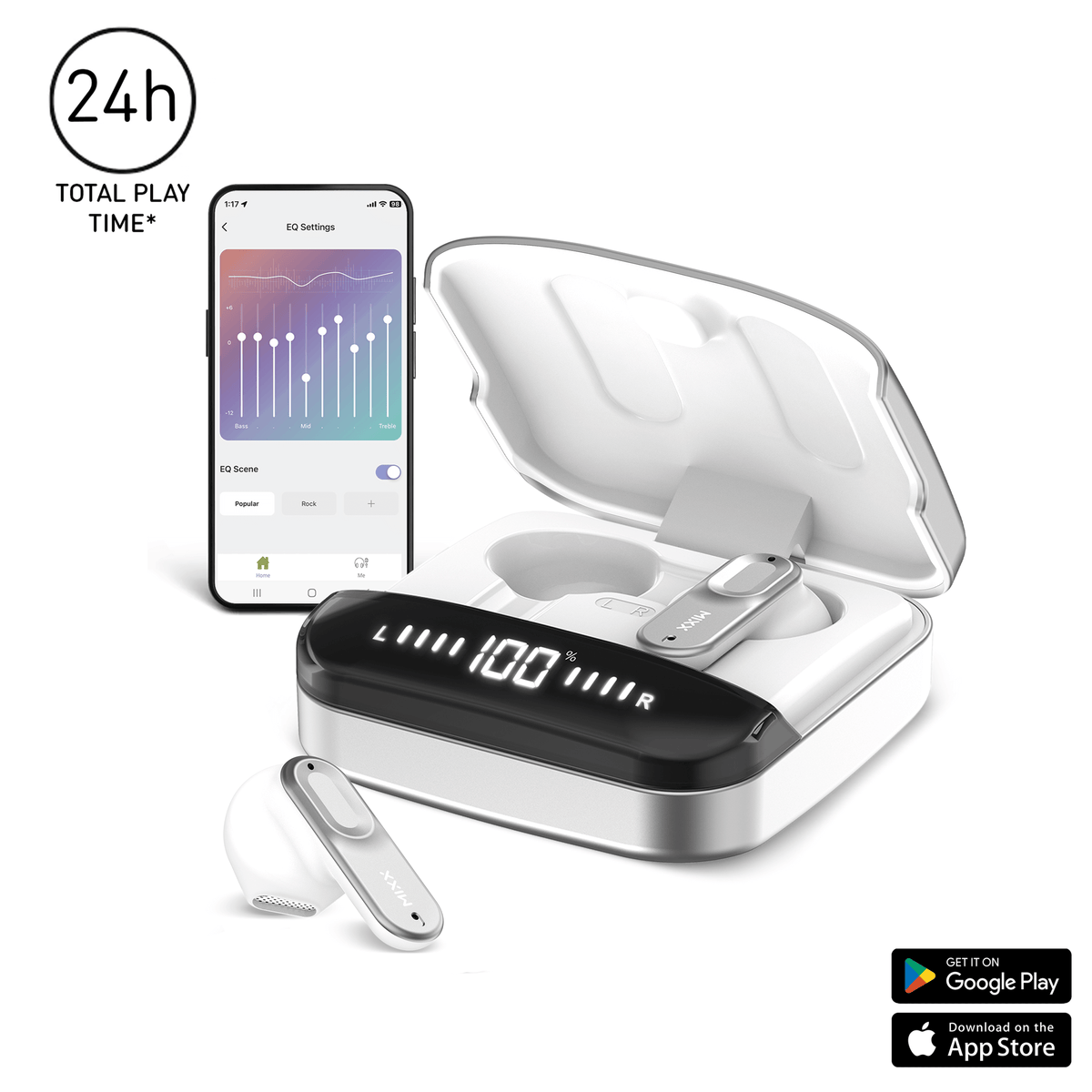 MIXX STREAMBUDS ULTRA HYBRID TRUE WIRELESS EARBUDS