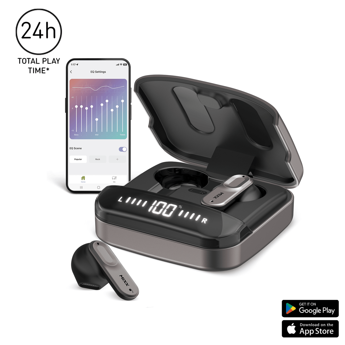 MIXX STREAMBUDS ULTRA HYBRID TRUE WIRELESS EARBUDS