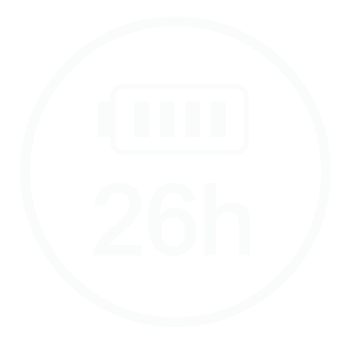 26 Hours of Battery Life with Charging Case