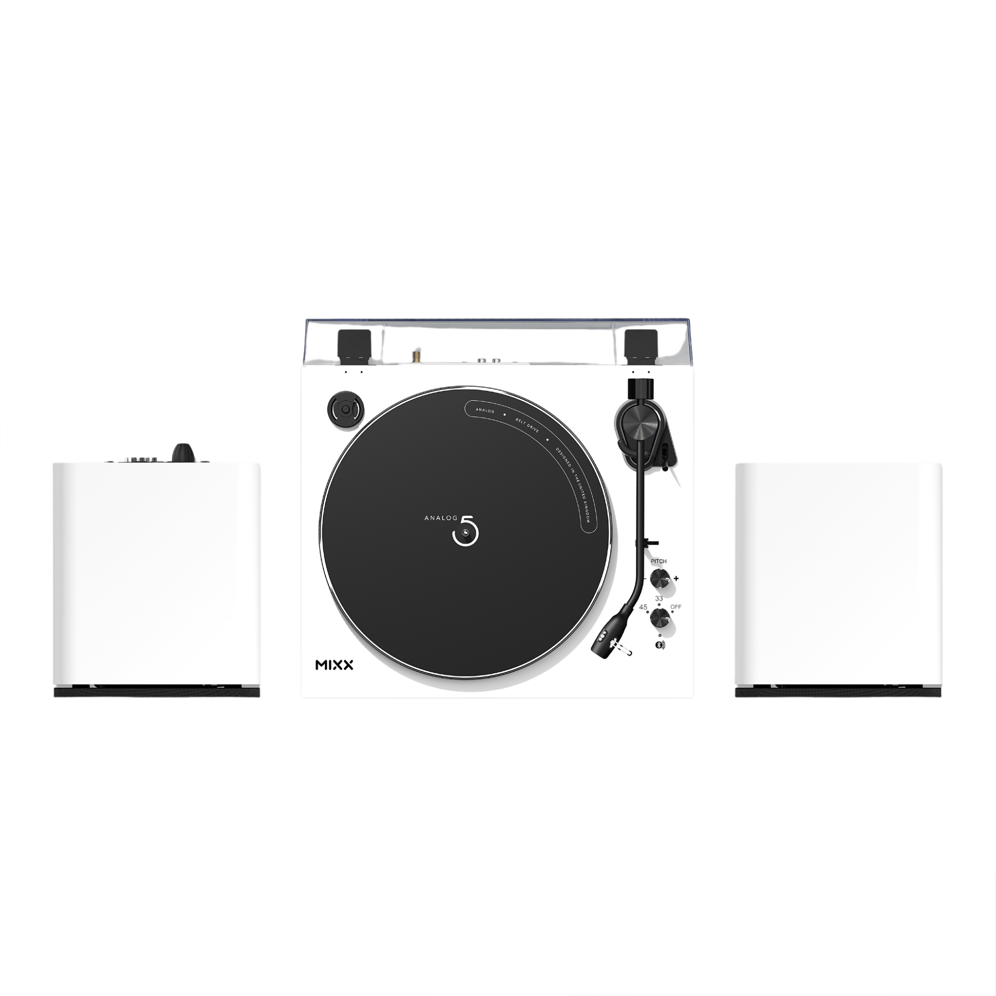 MIXX ANALOG SYSTEM 5 VINYL RECORD PLAYER + SPEAKERS - Mixx Audio