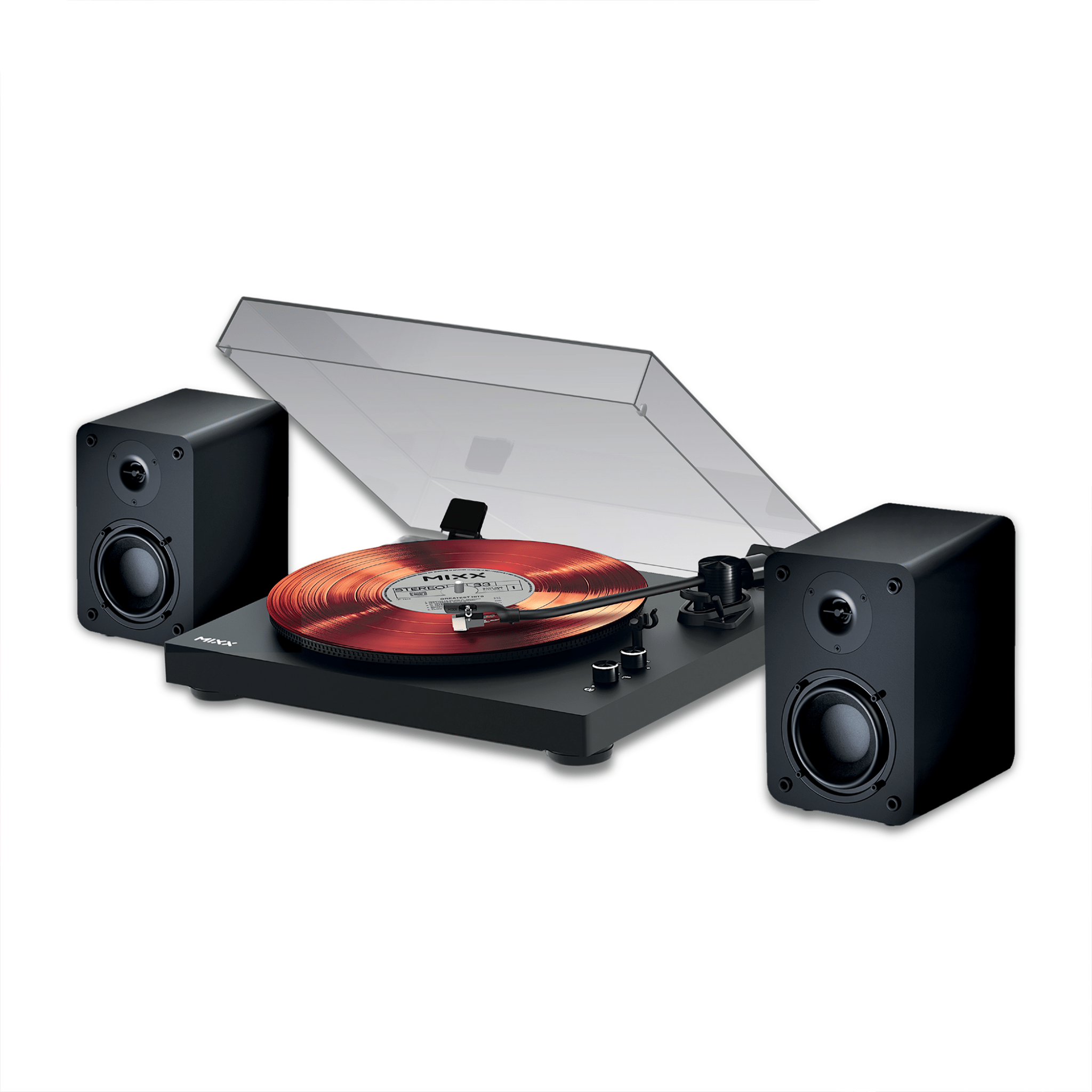 MIXX ANALOG SYSTEM 5 VINYL RECORD PLAYER + SPEAKERS - Mixx Audio