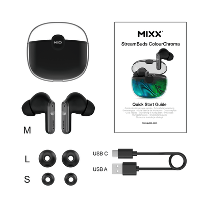 Mixx ColourChroma 3 True Wireless Earbuds - Mixx Audio
