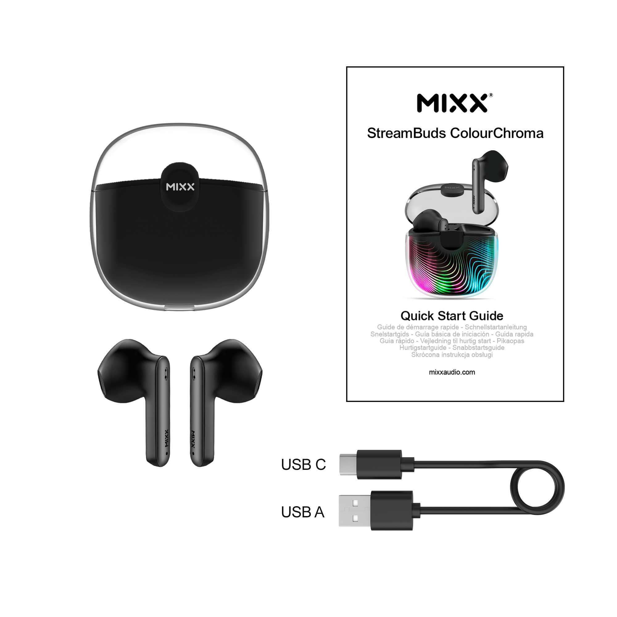 Mixx StreamBuds ColourChroma 2 True Wireless Earbuds - Mixx Audio