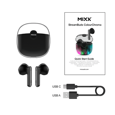 Mixx StreamBuds ColourChroma 2 True Wireless Earbuds - Mixx Audio