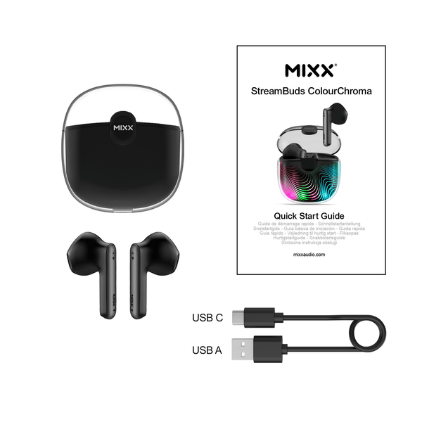 Mixx StreamBuds ColourChroma 2 True Wireless Earbuds - Mixx Audio