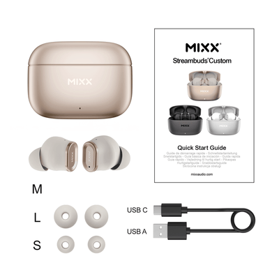 Mixx StreamBuds Custom 1 True Wireless Earbuds - Mixx Audio