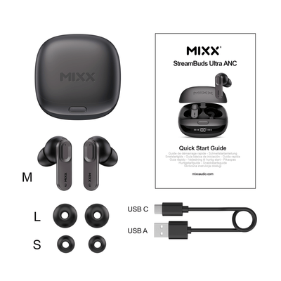Mixx StreamBuds Ultra ANC Noise Cancelling Earbuds - Mixx Audio