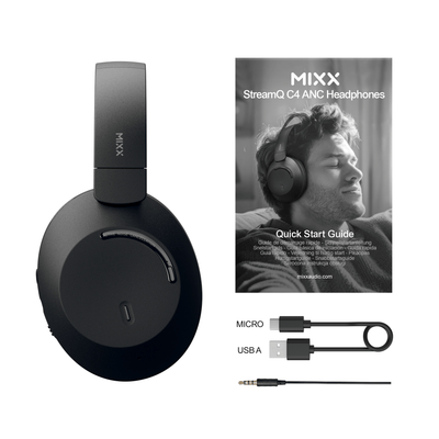 Mixx StreamQ C4 ANC Noise Cancelling Headphones - Mixx Audio